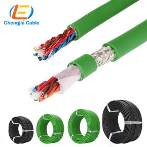 YY1006 Bending Resistant Single Sheath Twisted Pair Double Shielded Servo Motor Cables