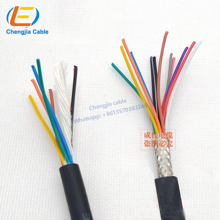 YY502 Control drag chain cable shielded high flexibility servo flexible power control cables 