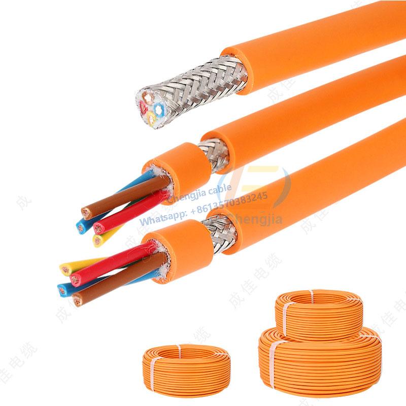 Flexible Control Wire PVC TPE Screened Cable For Drag Chain Towline