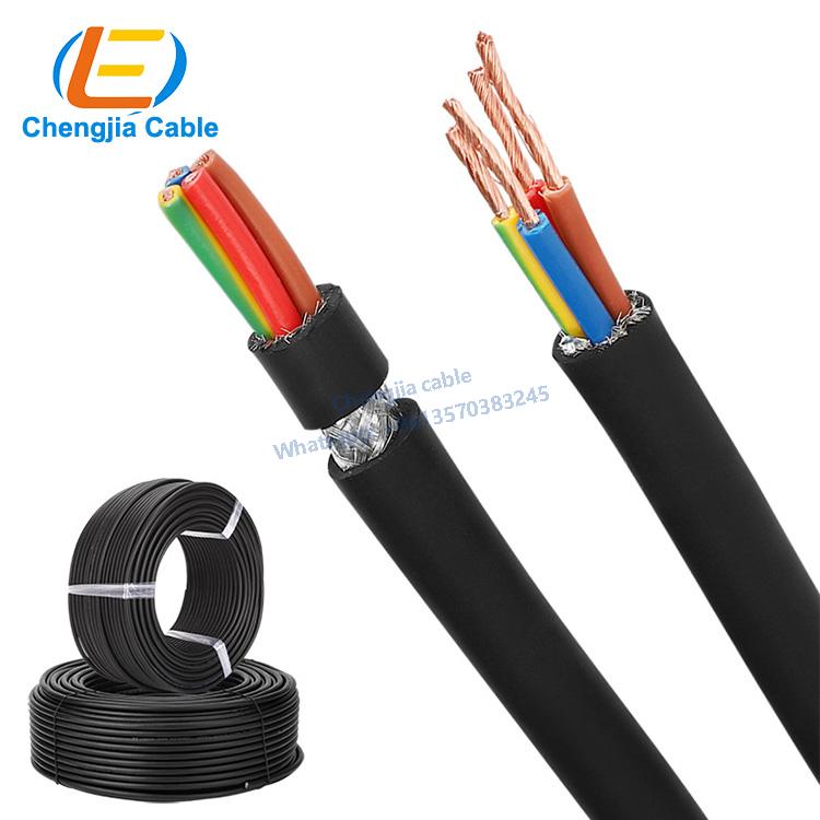 Modified PVC Sheath Flexible Shielded Power Control Machine Cables