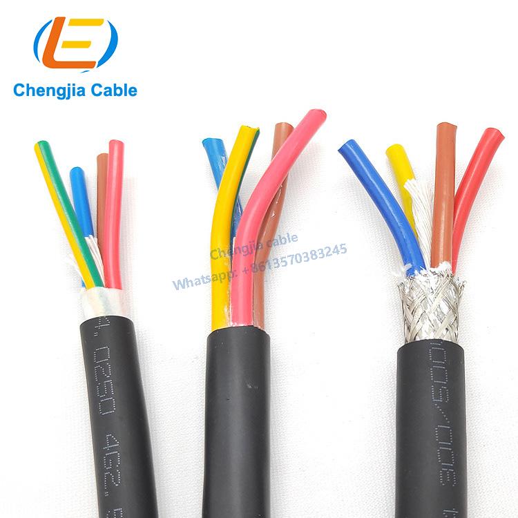 4-core power cable RVVP shielded low-speed drag chain power olflex cable