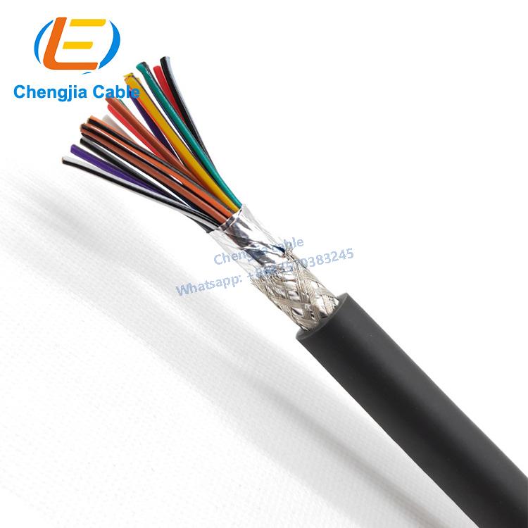 TRVVP shielded control chainflex cable 2-core to 50-core * 0.14/0.2/0.3 square millimeter high-flexibility drag chain cable