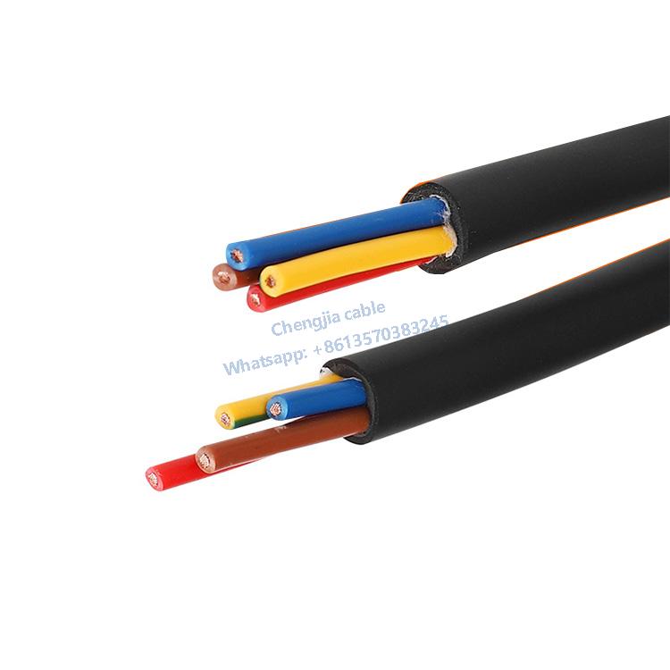 TRVV high flexibility 4*0.5 mm shielded power cable bending resistance 8 million cycles moving chain cable