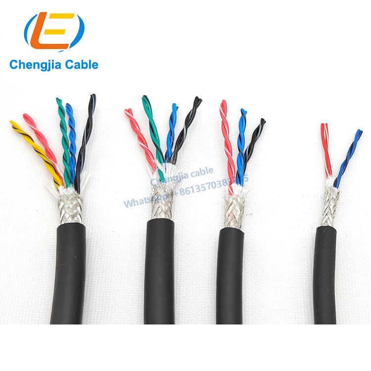 5-core/6-core/8-core 0.14/0.2/0.3/0.5 mm TRVVSP cable shielded twisted pair data transmission