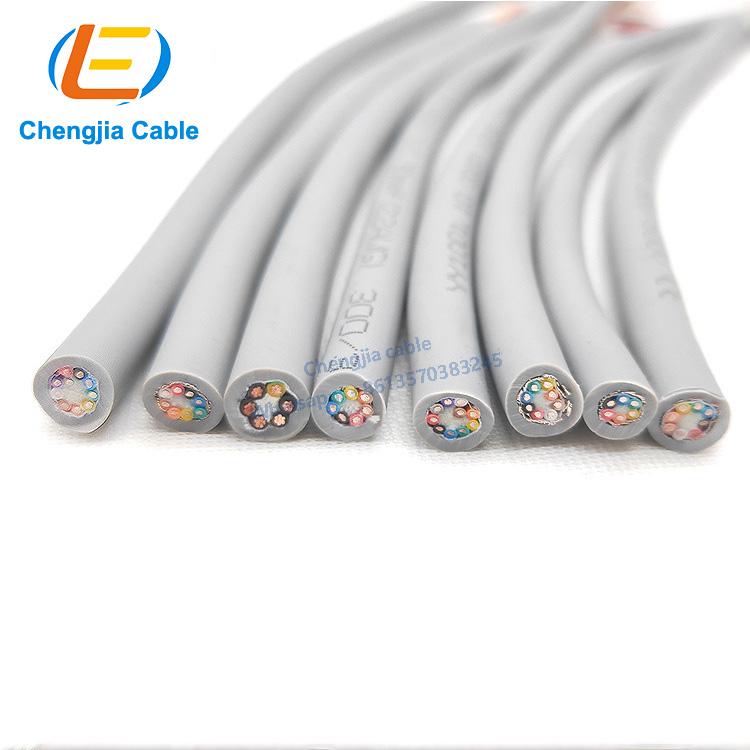 24*0.3 mm ultra-high flexible multicore cables drag chain control line with bending resistance ultra-high speed moving cable