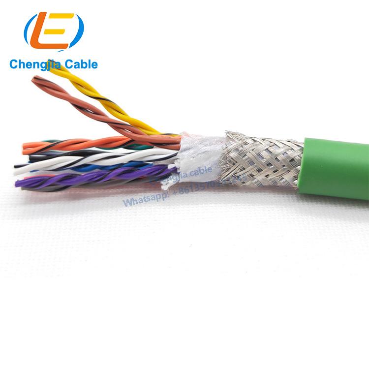 2*2*0.2 twisted pair shielded data transmission cable high flexibility drag chain cable carrier resistant to bending 15 million times servo cable