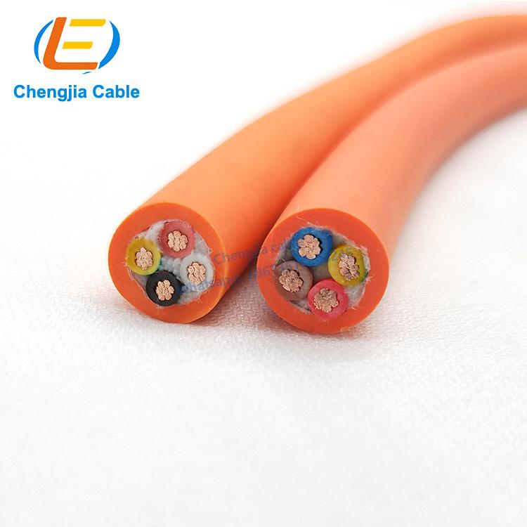 Drag chain power cable 4*0.5 square OD 6.4MM high flexible olflex 110 drag chain