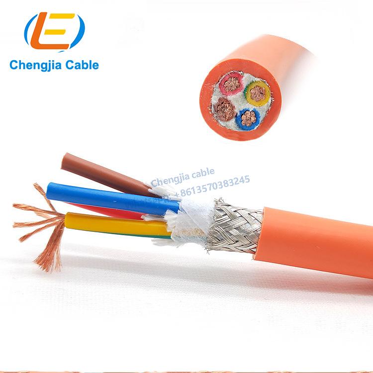 Servo motor special drag chain chainflex cables with brake brake 4*0.5+2*0.2 square