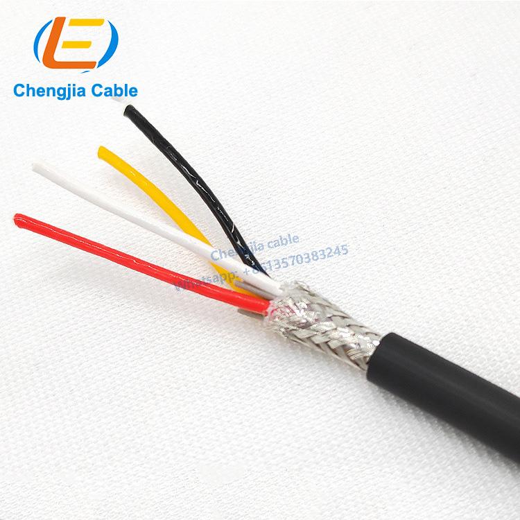 4x0.50+1Px0.14/0.2 mm linear motor cable tracks and robot applications 