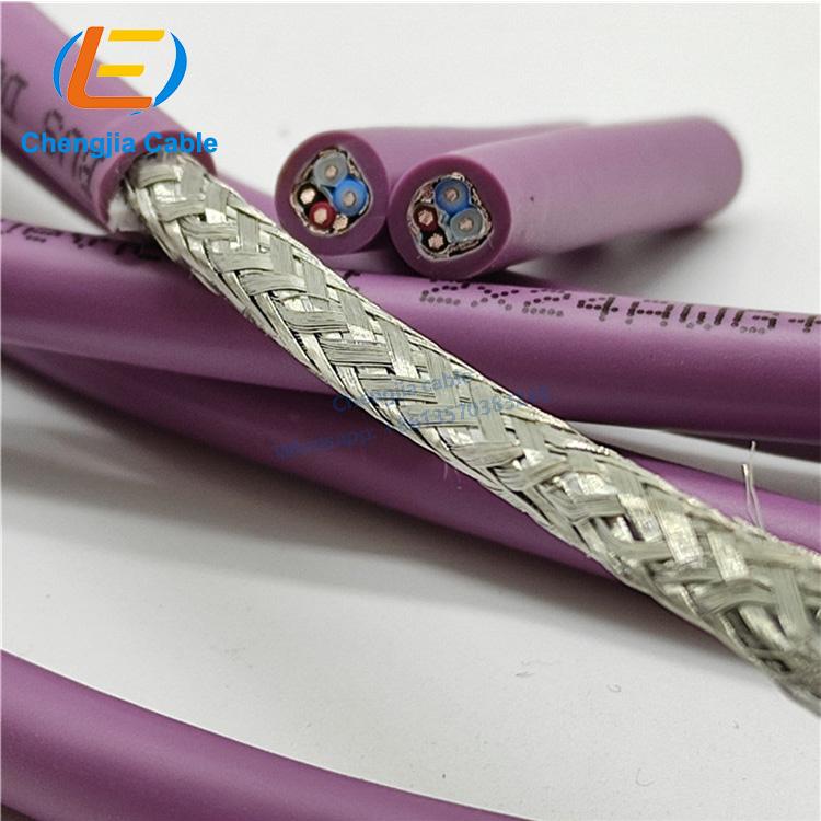 Devicenet Bus Cable 2 core Flexible Bus wire PUR PVC 2X22AWG+2X24AWG Net Cable Assemblies