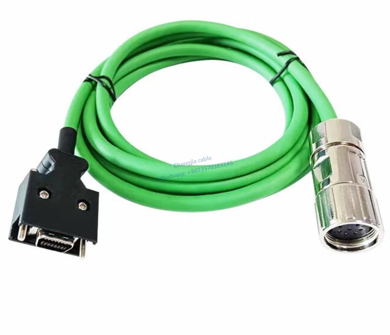 SIEMENS Servo Cables V90 Encoder Cable 6FX3002-2CT10-1AB5 with Connector for Incremental Encoders