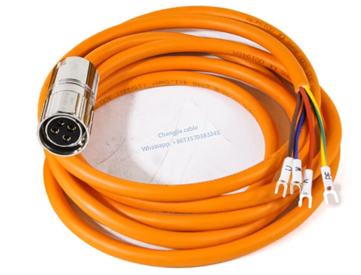 Siemens servo motor power cable pre-assembled cable 6FX3002-5CL01-1AB5 for 0.4~1 kW motor including connector