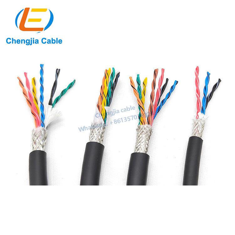 4Px24AWG Ultra High Flexible PVC Sheathed Data Transmission Track Cable