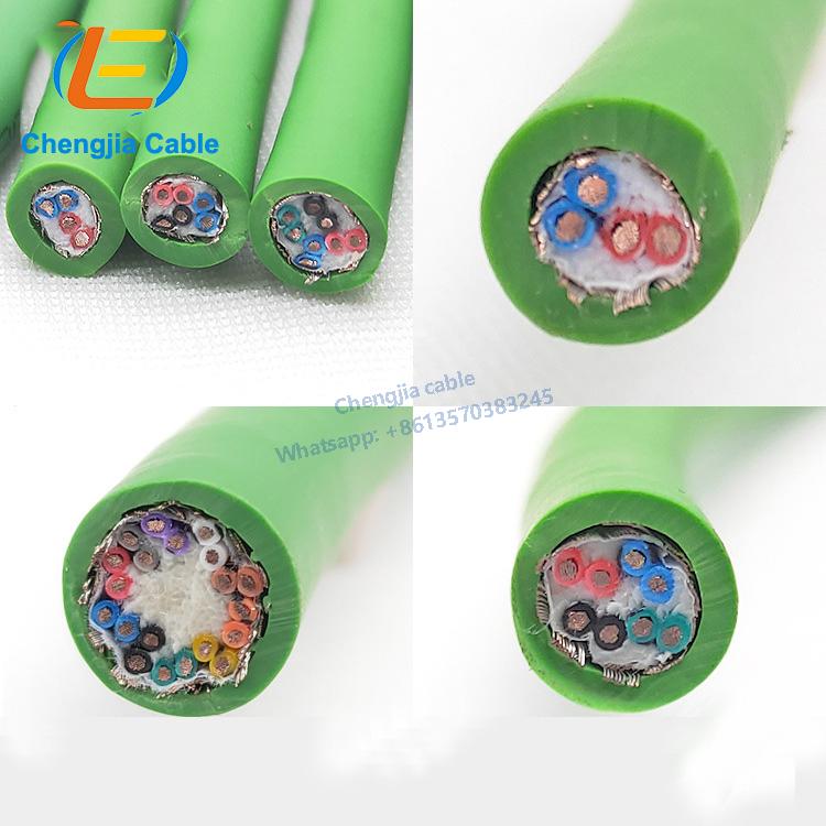 Ultra High Speed Towline Data Cable 4*2*0.3mm2 Twisted Pair Shielded Wire