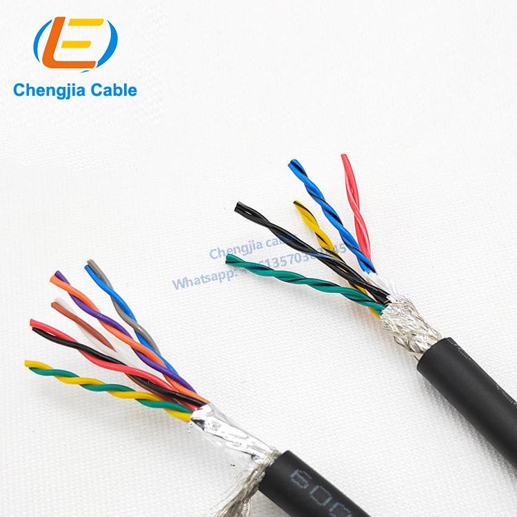 2 pairs x 0.3 mm2 Flexible Data Transmission Cable PVC Insulated Shield Data Cable